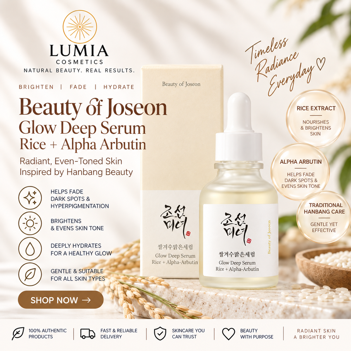 Beauty of Joseon Glow Deep Serum: Rice + Alpha-Arbutin