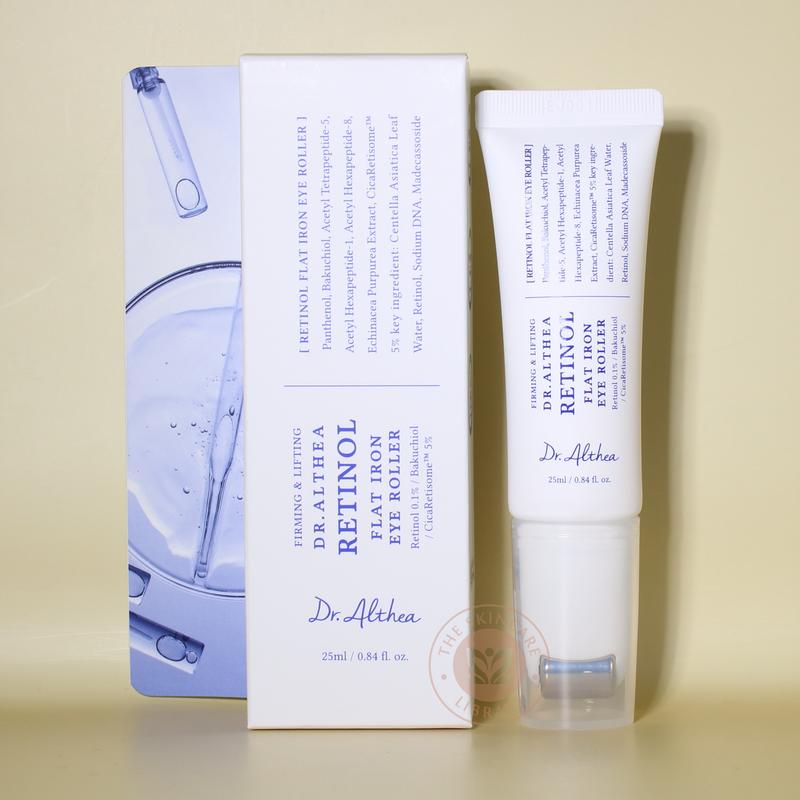 Dr. Althea Retinol Flat Iron Eye Roller tube with box