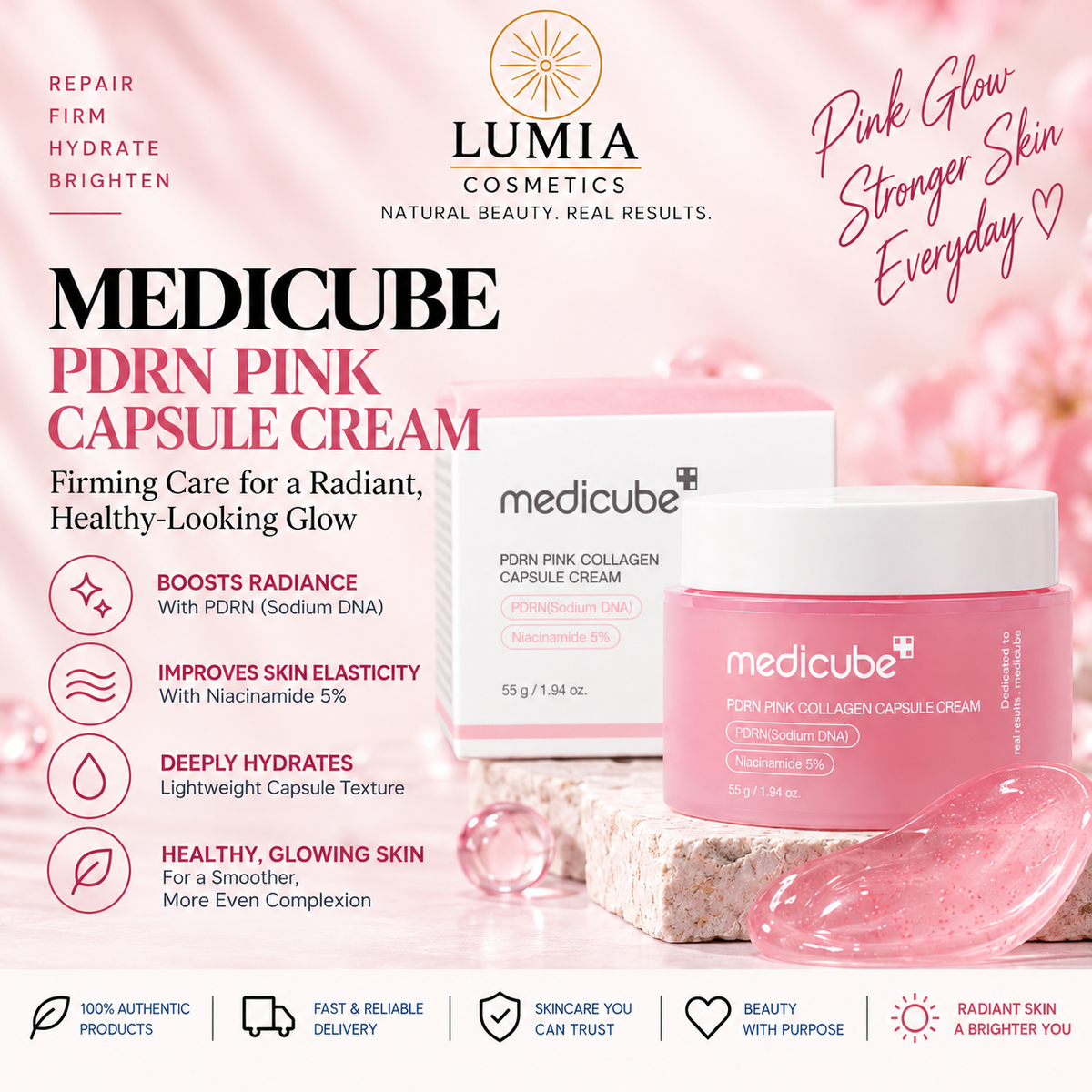 Medicube PDRN Pink Collagen Capsule Cream 55g