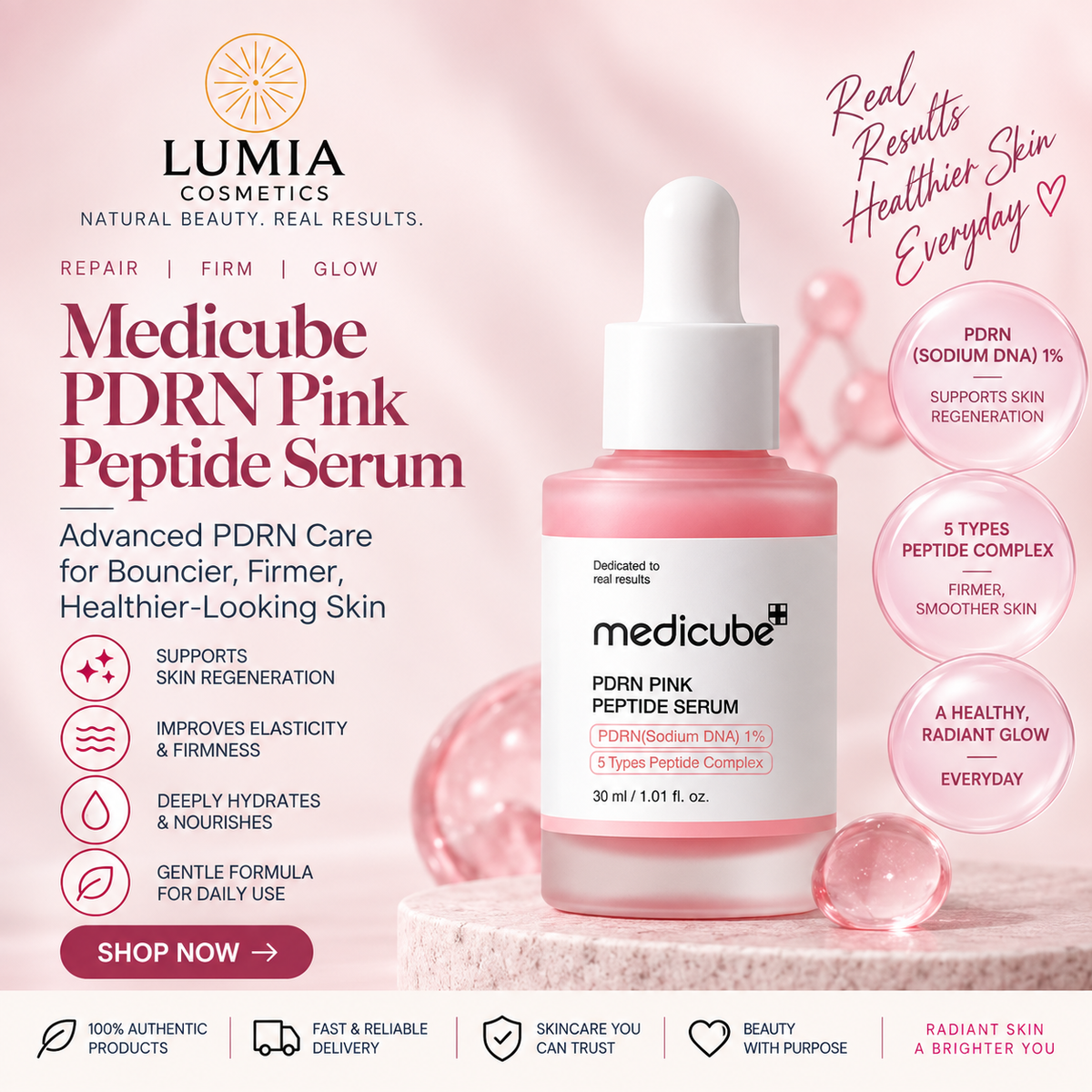 Medicube PDRN Pink Peptide Serum 30ml